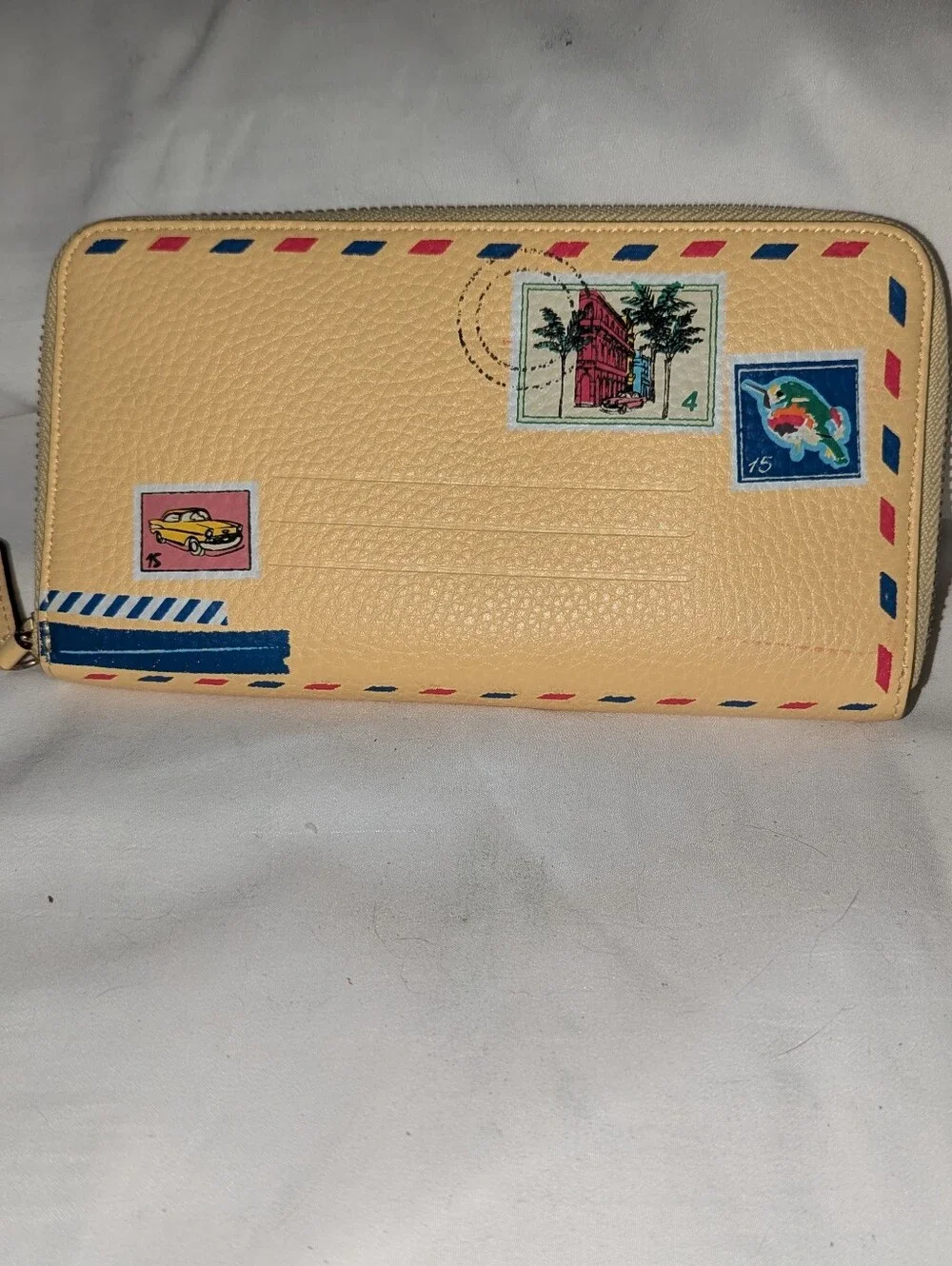 Vera Bradley Georgia RFID Zip-Around Wallet with Colorful Stamp Motif - Picture 6 of 13